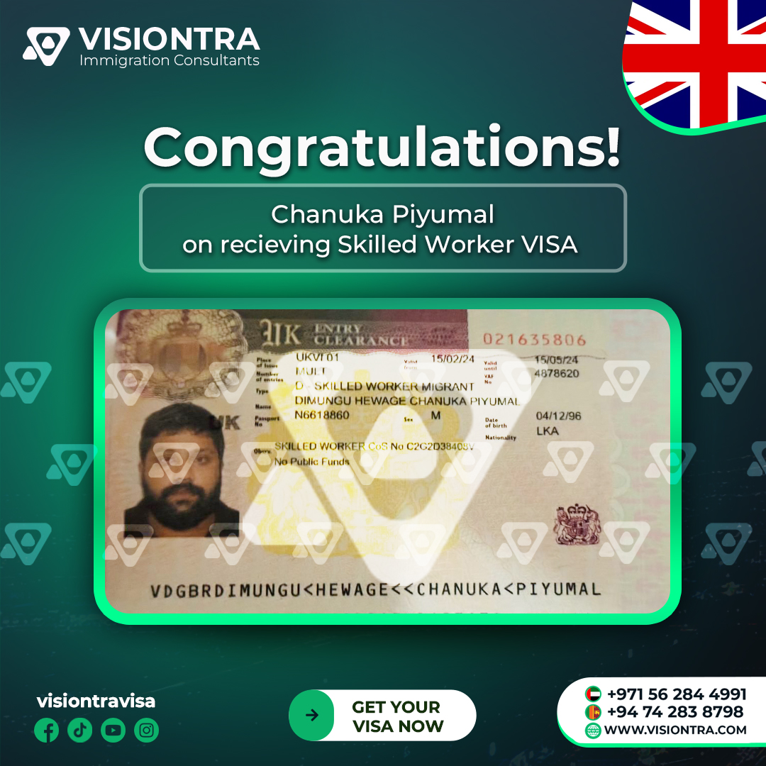 UK-Skilled-Worker-Visa- Chanuka UK Visa Best Agency in Sri Lanka Visiontra Visiontra Immigration Consultants Best Visa Agency in Sri lanka